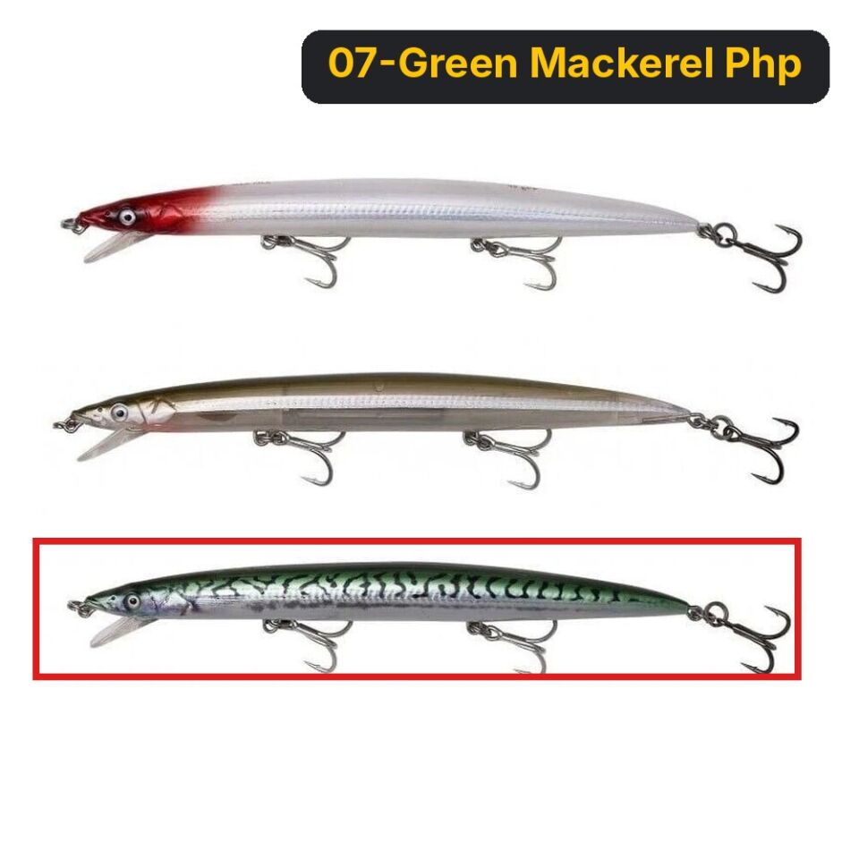 Savage gear MAG Sandeel Jerk minnow 210 44g SP Suni Yem 07-Green Mackerel Php