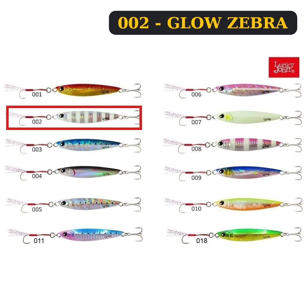 Lucky John Basara Jig Yem 5Gr 002 - GLOW ZEBRA