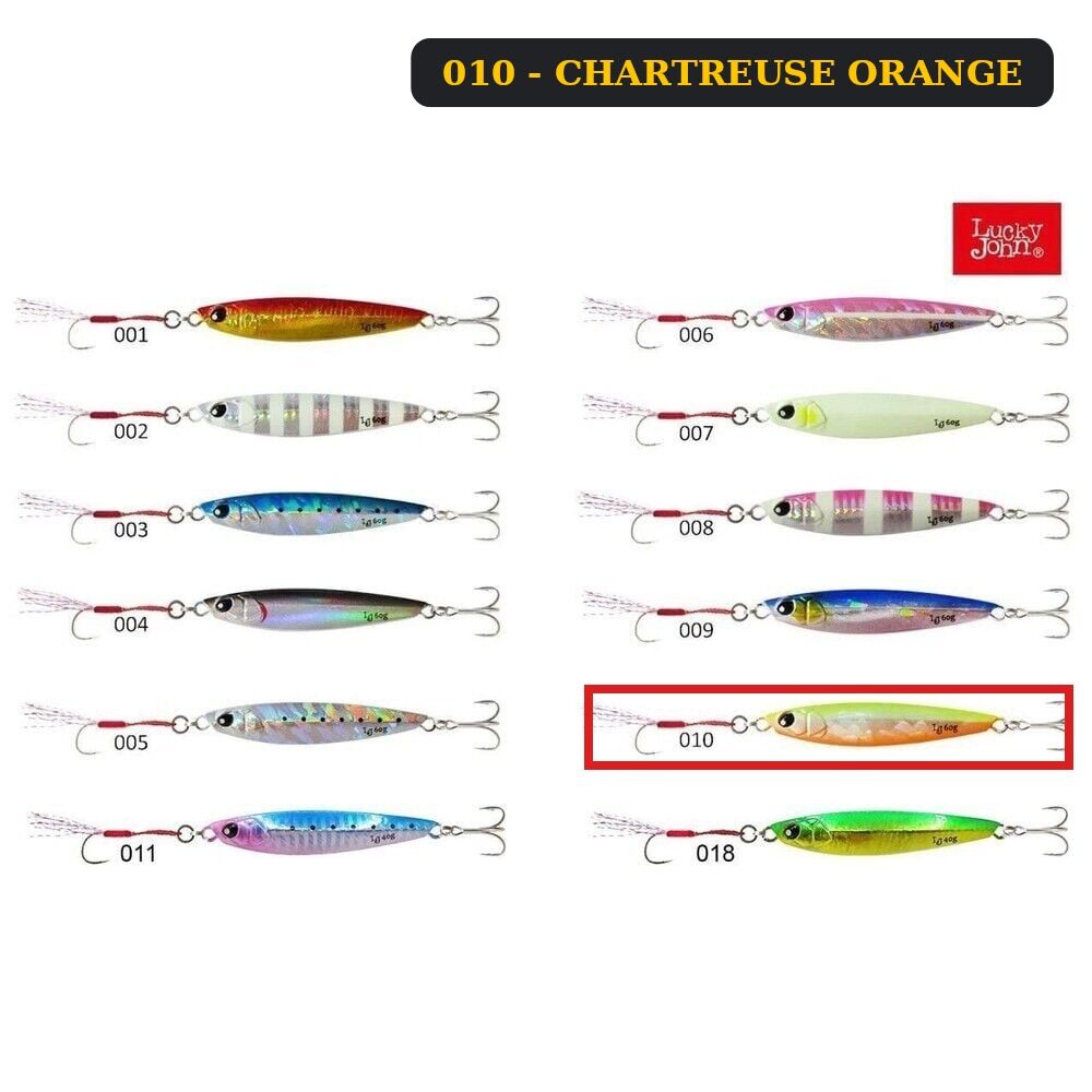 Lucky John Basara Jig Yem 5Gr 010 - CHARTREUSE ORANGE