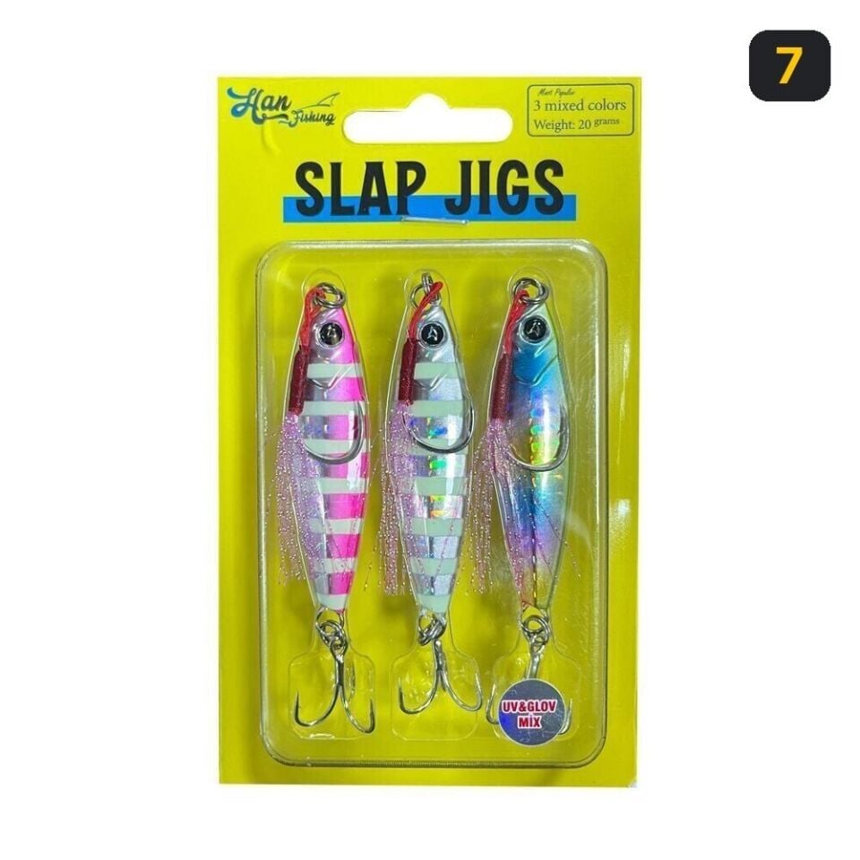 Hanfish Uv&Glow Mix Slap Jigs 7