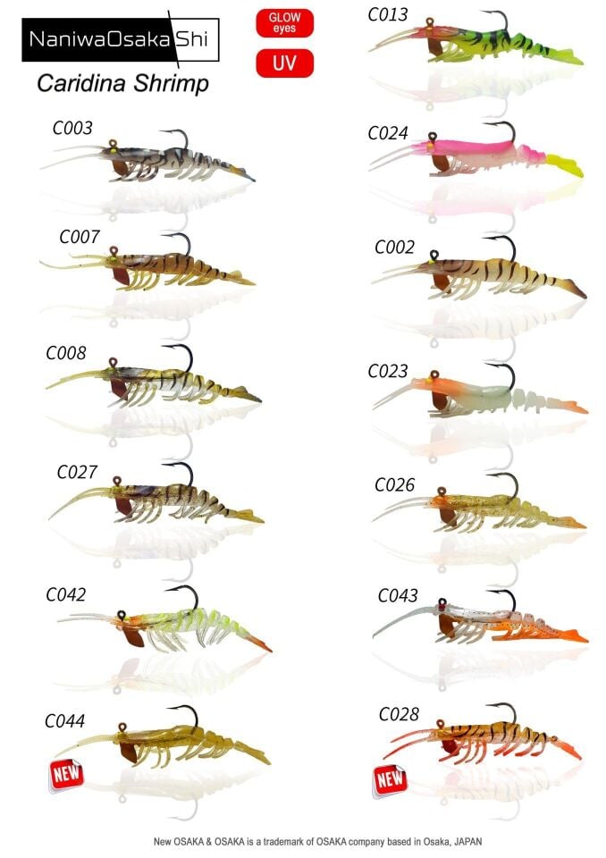 NaniwaOsakaShi Caridina Shrimp TPE Yumuşak Karides 7.62 cm 6.5 gr