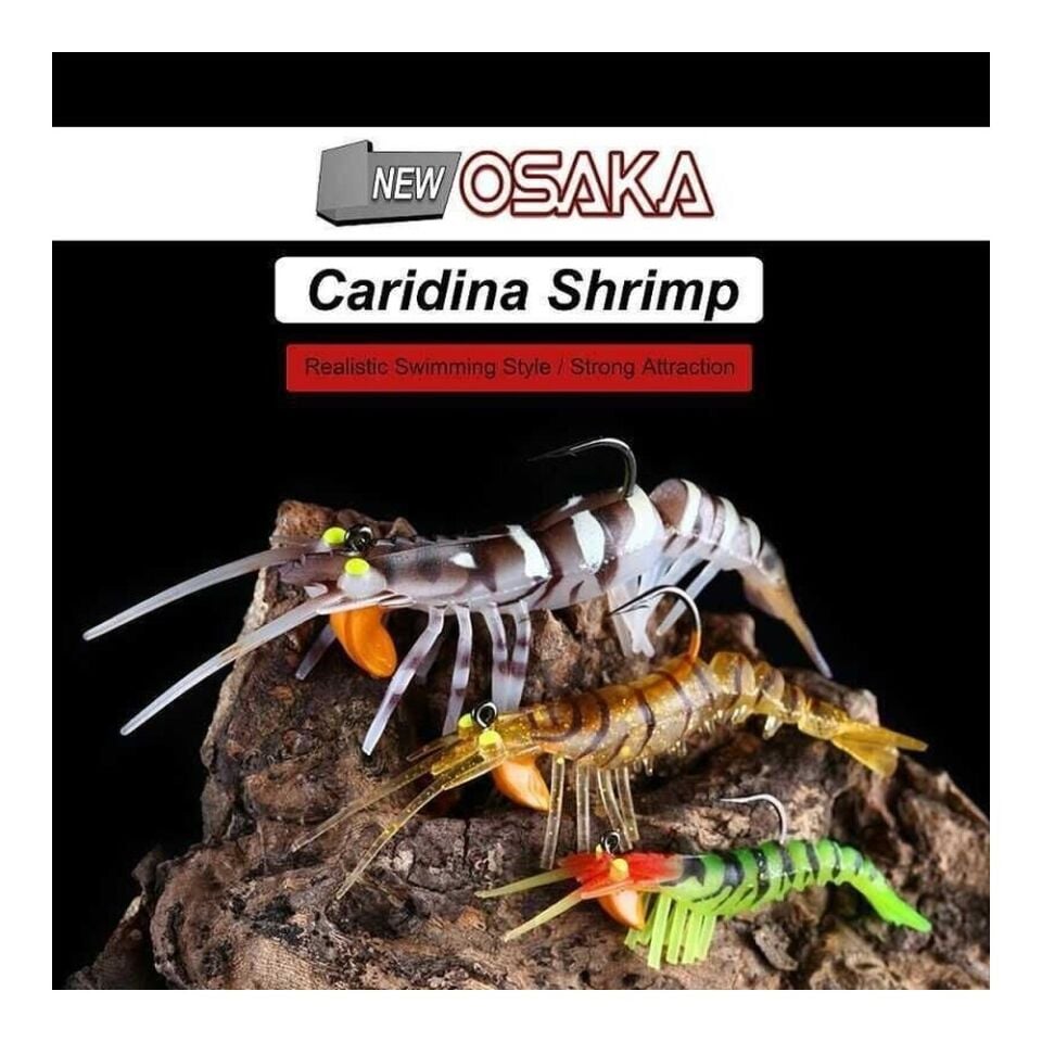 NaniwaOsakaShi Caridina Shrimp TPE Yumuşak Karides 7.62 cm 6.5 gr C002
