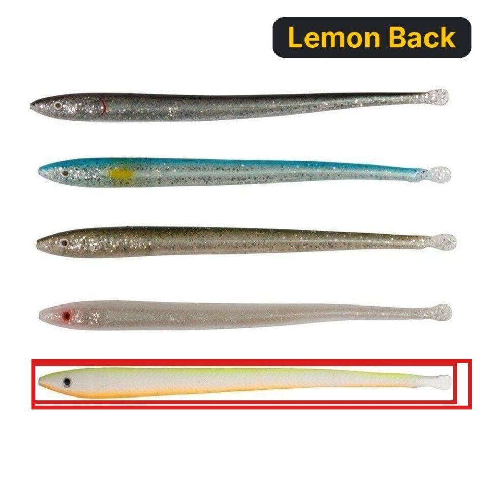 Savage gear LB Sandeel Slug 14 cm 6 Adet Suni Yem Lemon Back
