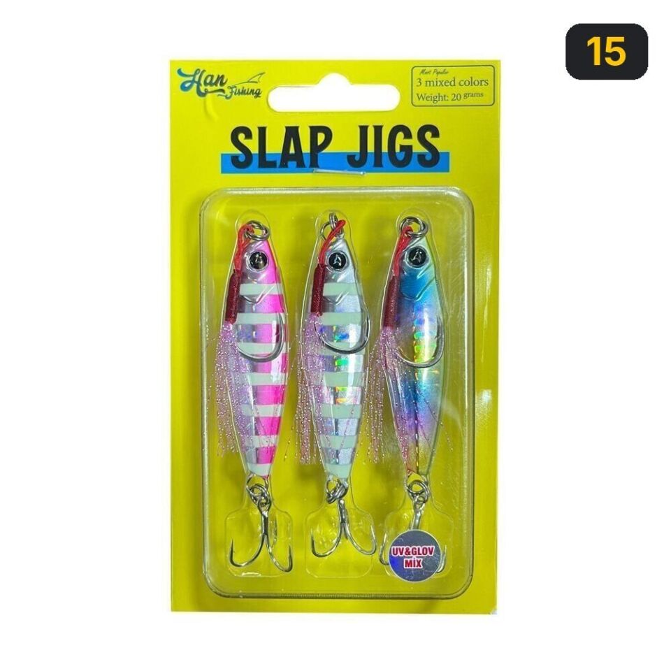 Hanfish Uv&Glow Mix Slap Jigs 15