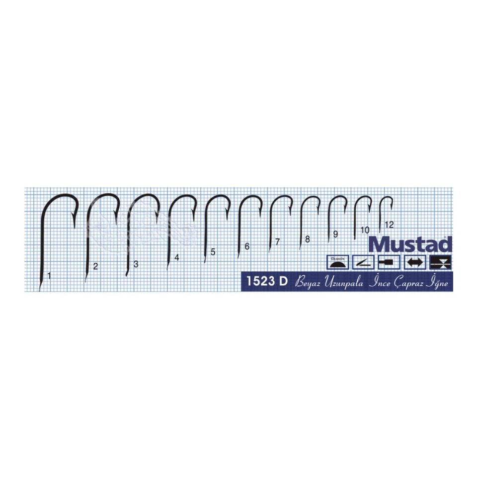 Mustad Olta İğnesi 1523D 100lü 8