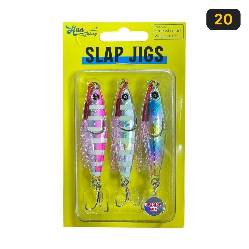 Hanfish Uv&Glow Mix Slap Jigs 20