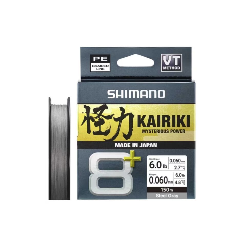 Shimano Kairiki 8+ 150m Grey Örgü İp Misina