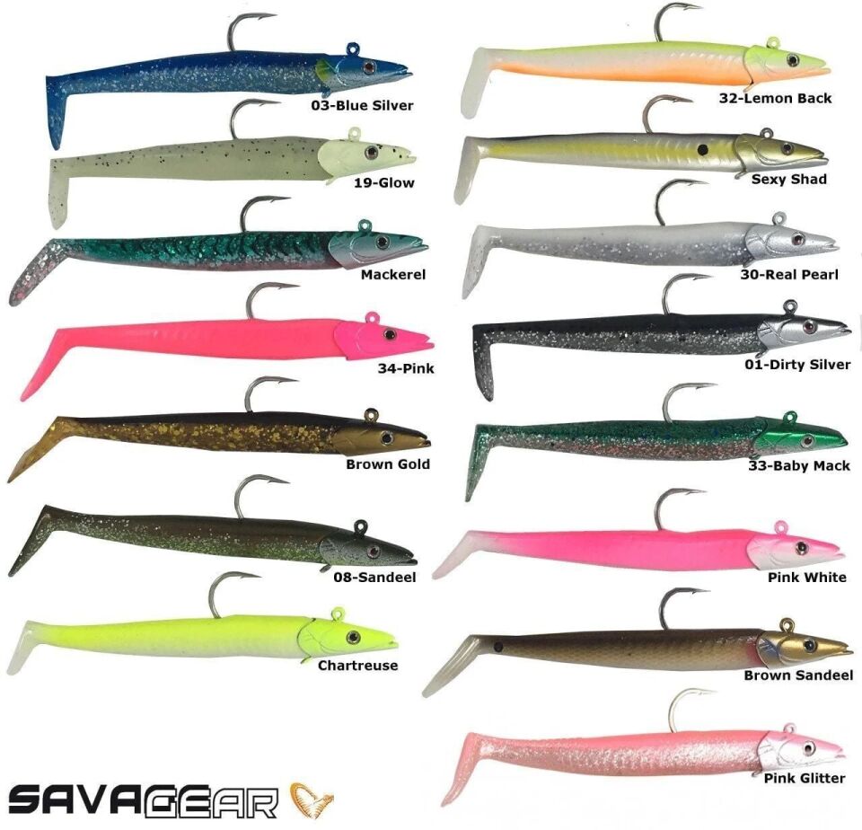 Savage gear Sandeel 12.5 cm 23 gr 2+1 Adet Suni Yem Sexy Shad