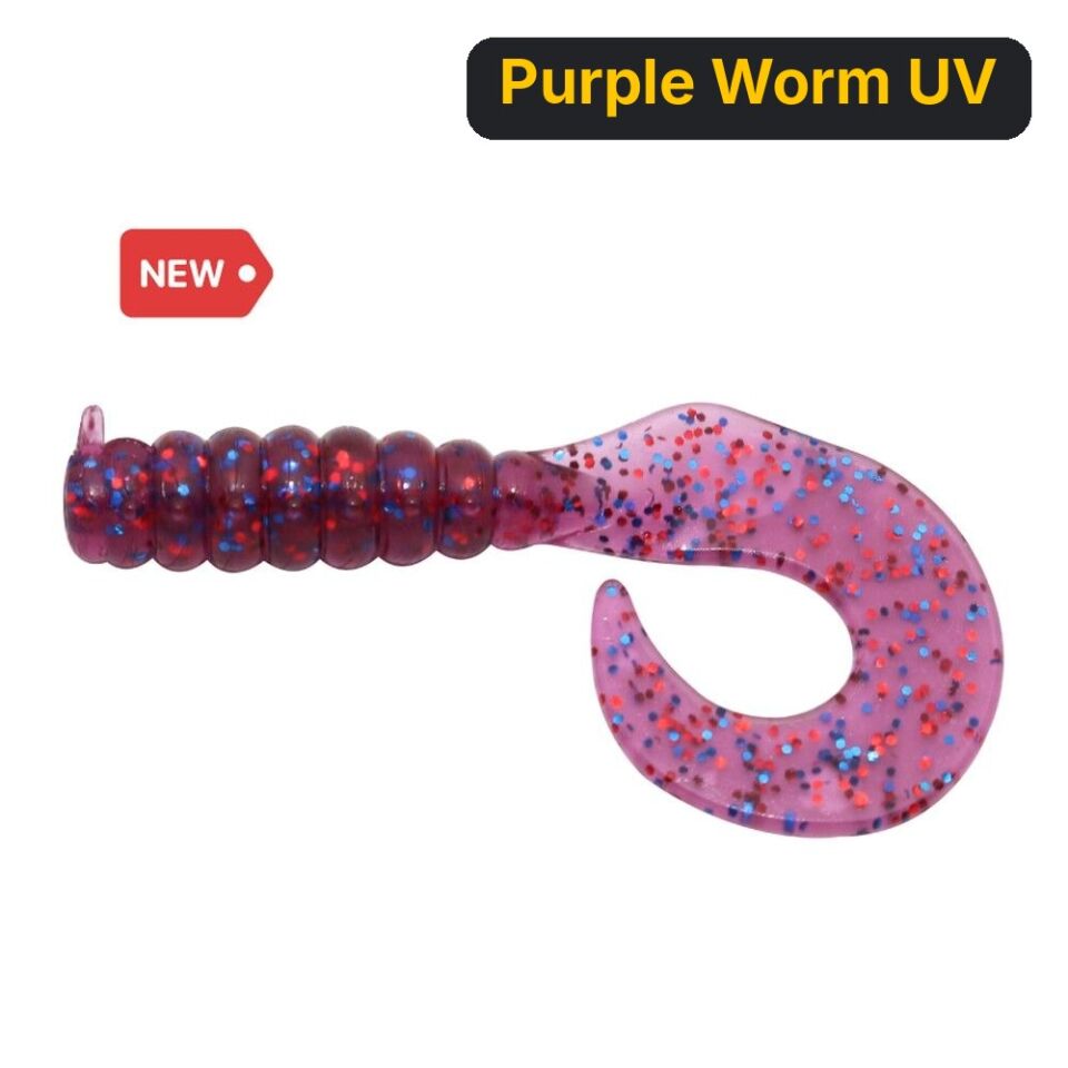 Hanfish Gurt 6 Cm Silikon Yem Purple Worm UV