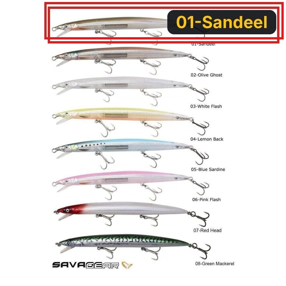 Savage gear Sandeel Jerk Minnow Slow Float 175 25g Suni Yem 01-Sandeel