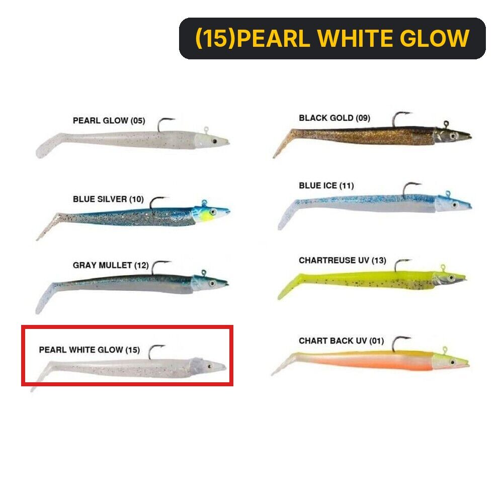 Ryuji Snake Shad 12cm 16gr (15)PEARL WHITE GLOW