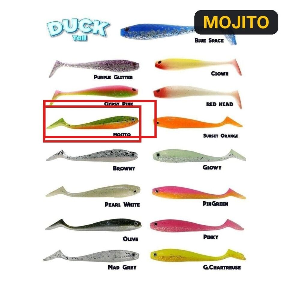 Fujin Duck Tail 9cm Silikon Balık MOJITO