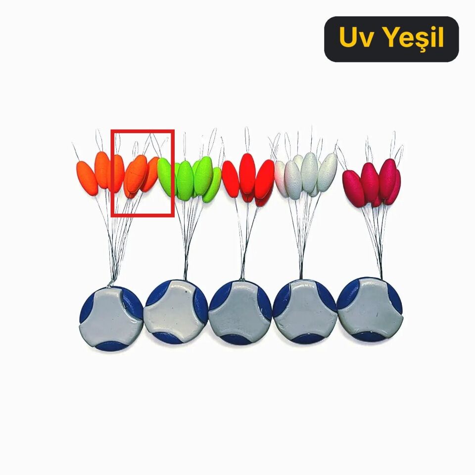 Anchor Stoperli UV Yem Yüzdürücü Medium Uv Yeşil