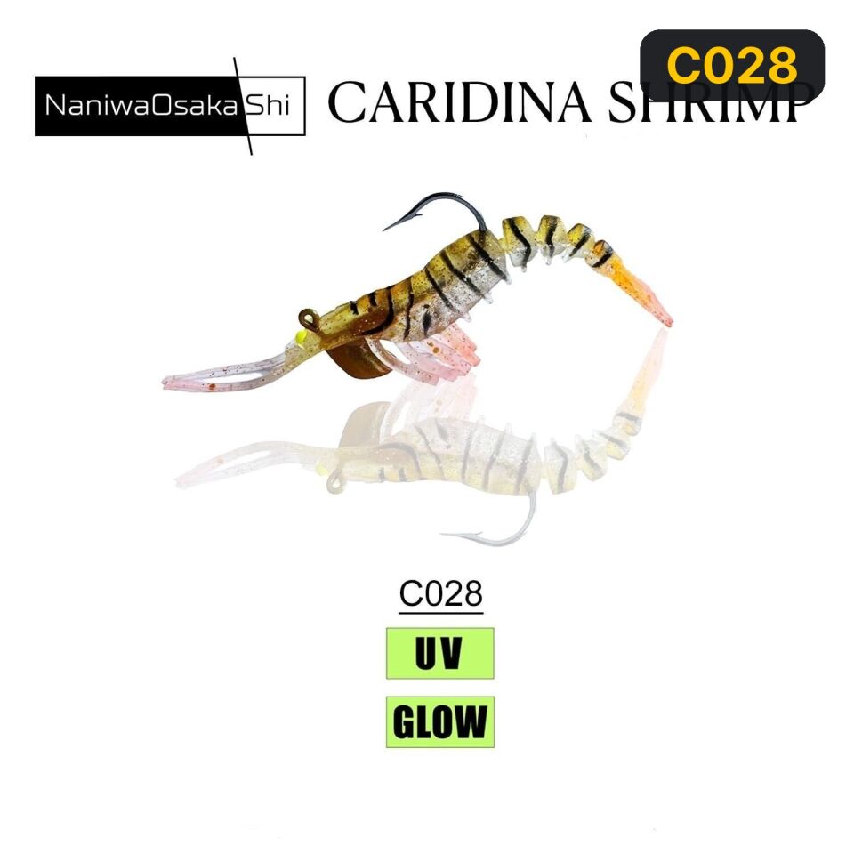 NaniwaOsakaShi Caridina Shrimp TPE Yumuşak Karides 7.62 cm 6.5 gr C028