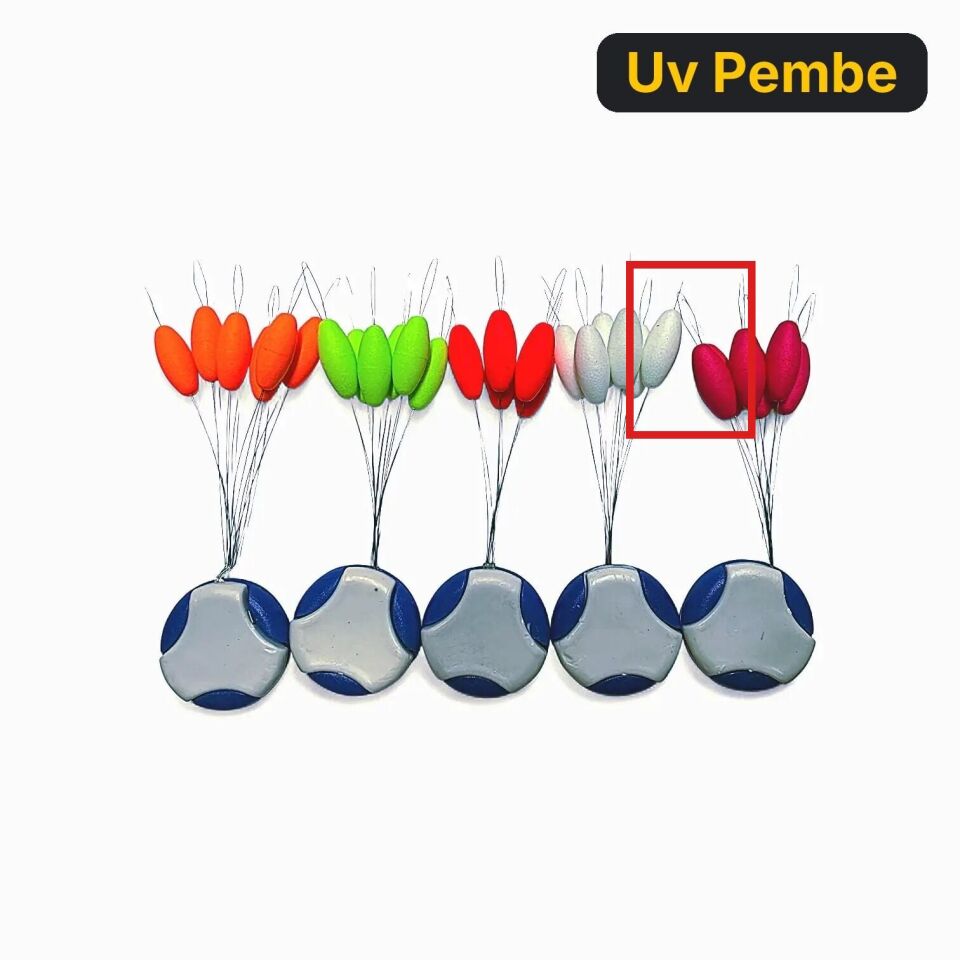 Anchor Stoperli UV Yem Yüzdürücü Medium Uv Pembe