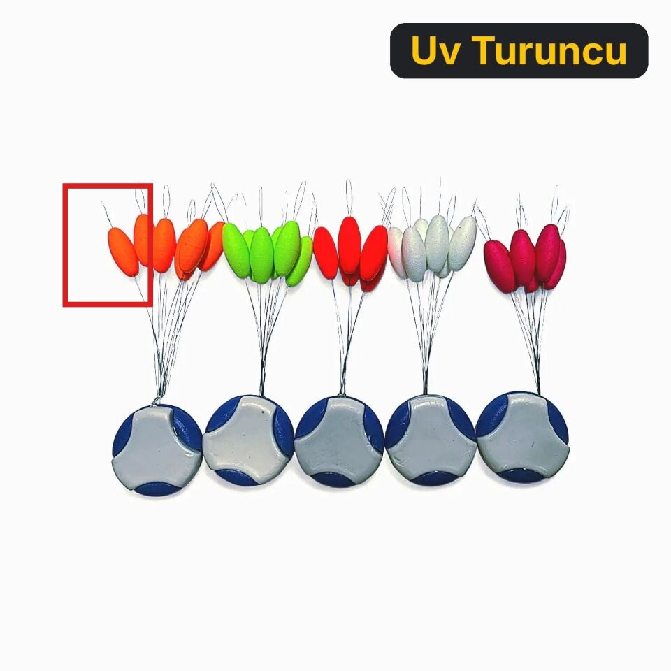 Anchor Stoperli UV Yem Yüzdürücü Medium Uv Turuncu