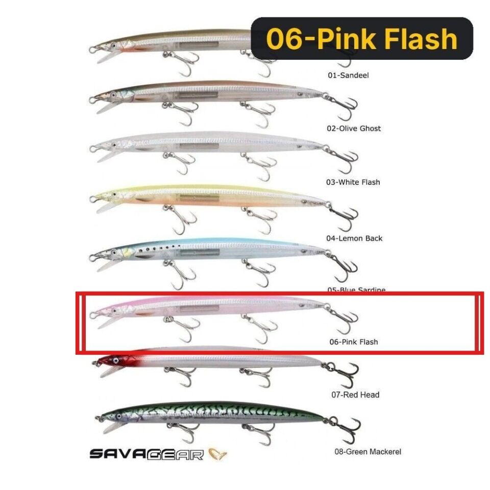 Savage gear Sandeel Jerk Minnow Slow Float 175 25g Suni Yem 06-Pink Flash