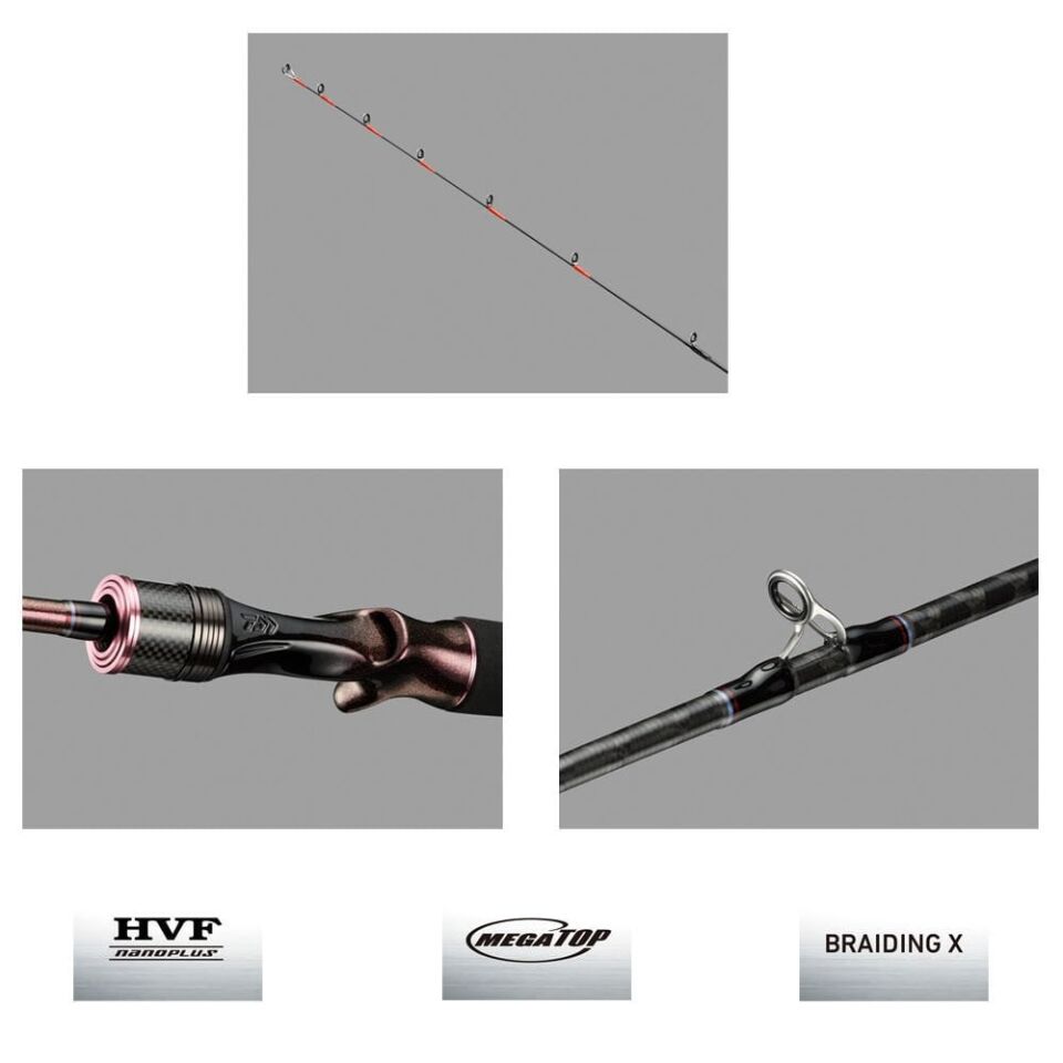 Daiwa New Kohga Tenya Game 2.06m 60-300gr 2P Tai Rubber Kamışı