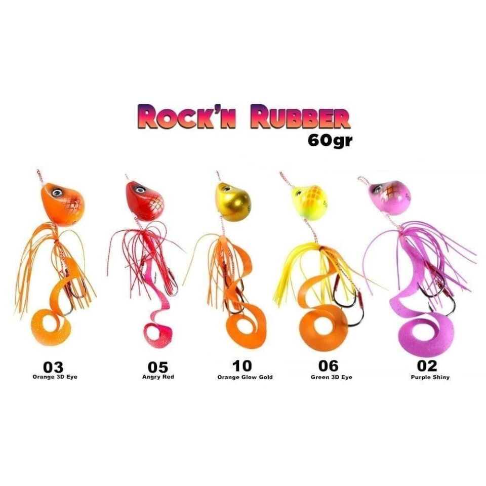 Fujin Rock'n Rubber 60gr Tai Rubber Set