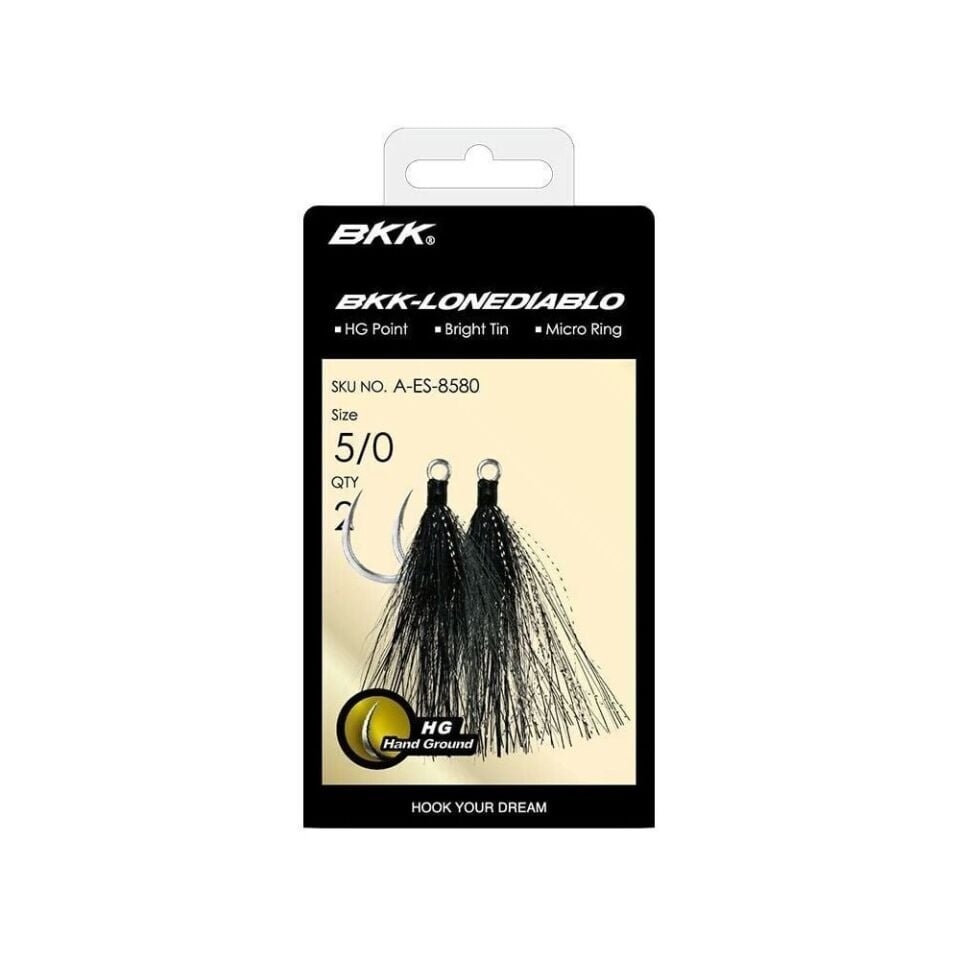 BKK Lone Diablo BT- Black Bucktail Olta İğnesi