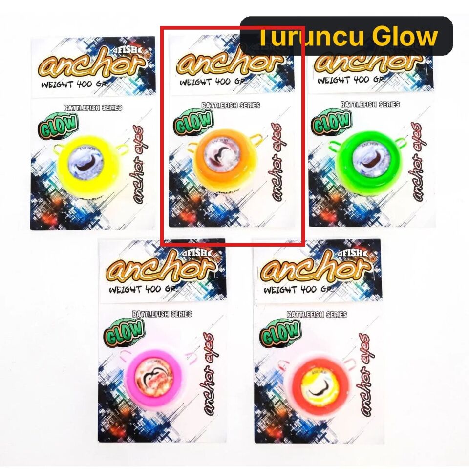 Anchor Melek Gözü Glow 200 gr Turuncu Glow