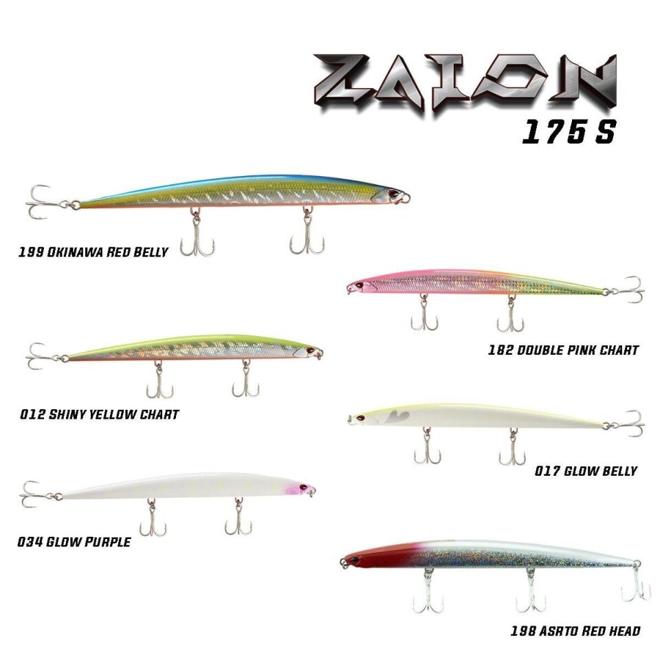 Fujin Zaion 175S 175mm 50gr Maket Balık 012 Shiny Yellow Chart