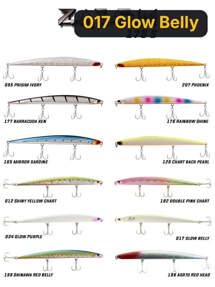 Fujin Zaion 175S 175mm 50gr Maket Balık 017 Glow Belly