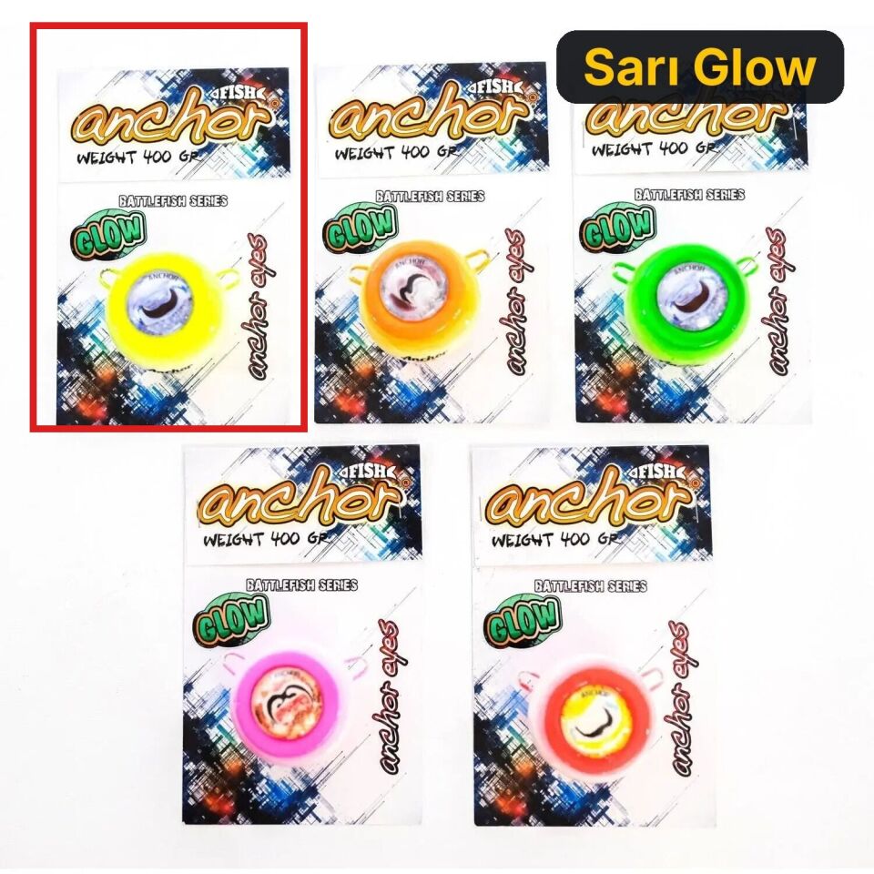 Anchor Melek Gözü Glow 150 gr Sarı Glow