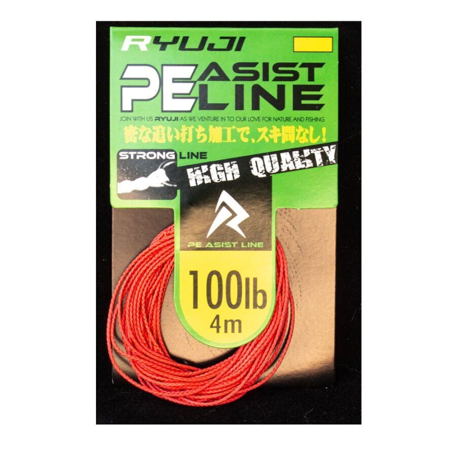Ryuji Assist PE Line (Red) 150LB 4 M