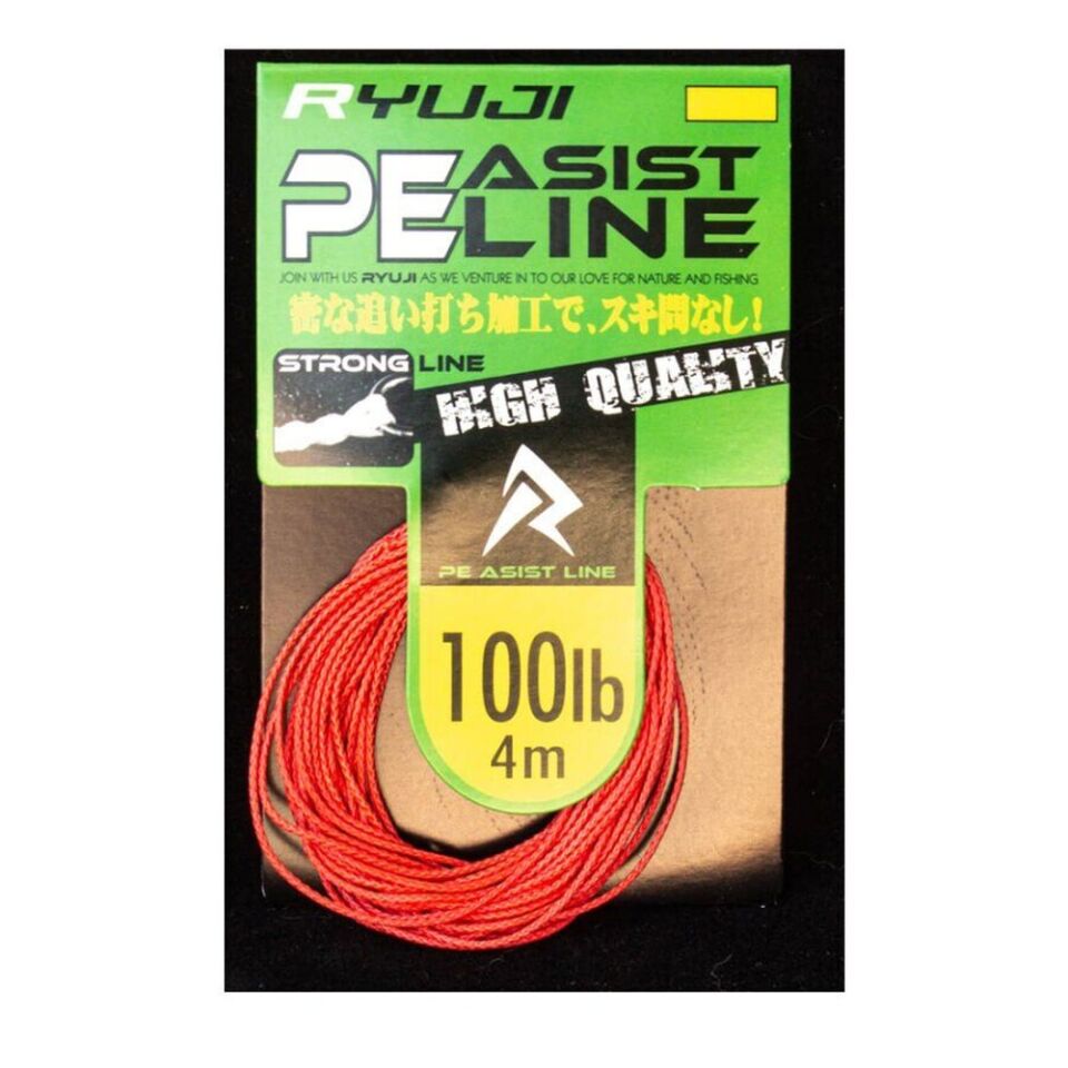 Ryuji Assist PE Line (Red) 150LB 4 M