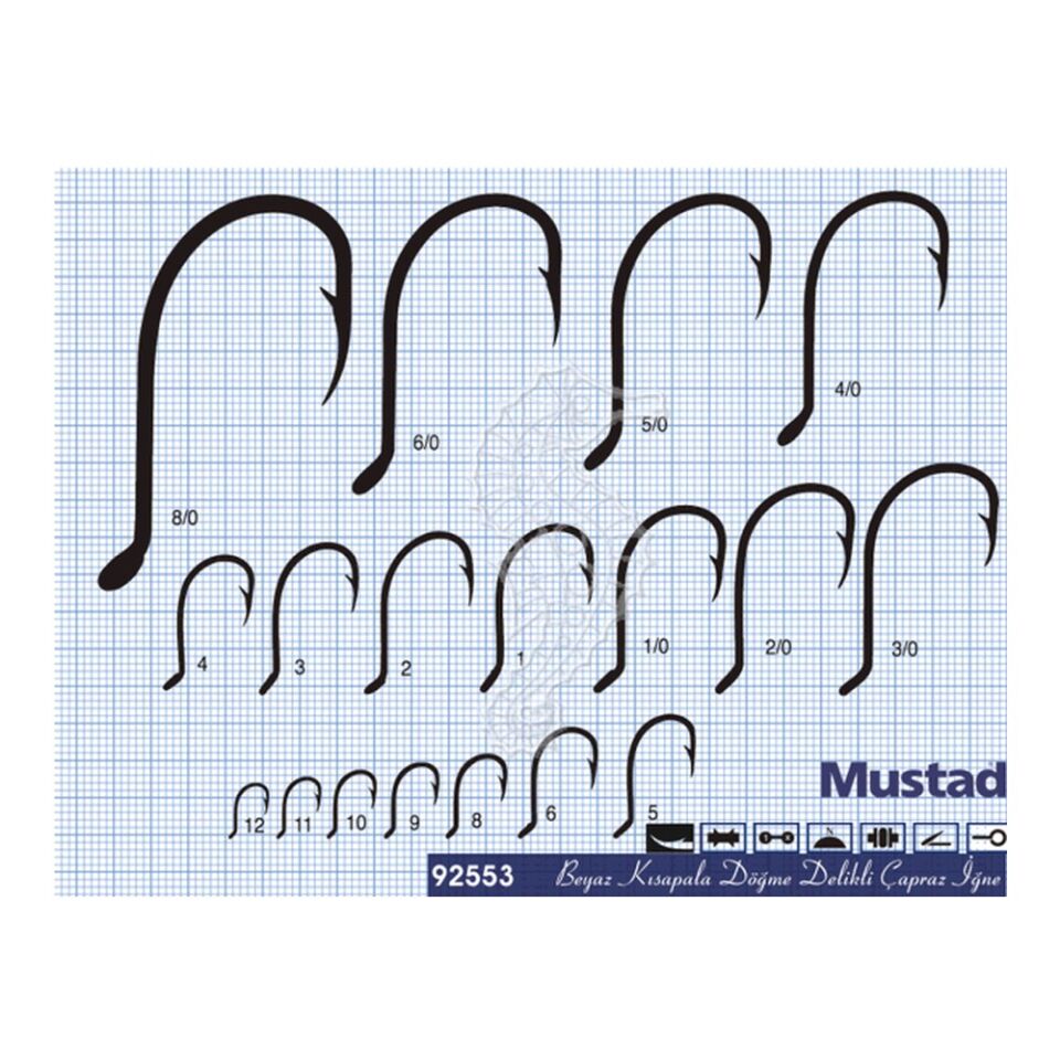 Mustad Olta İğnesi 92553 25li 4/0