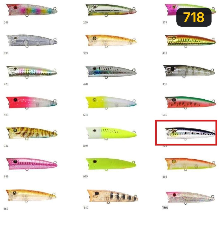Zipbaits Popper 68mm Su Üstü Poping 8.3gr Maket Balık 718