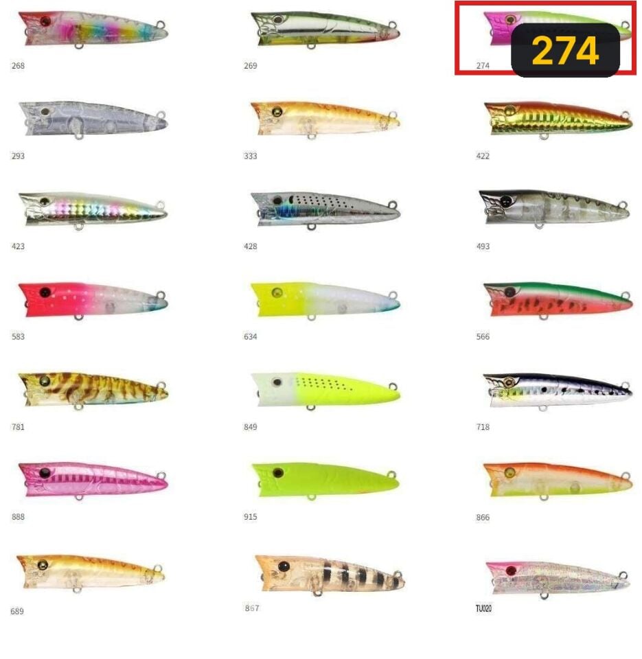 Zipbaits Popper 68mm Su Üstü Poping 8.3gr Maket Balık 274