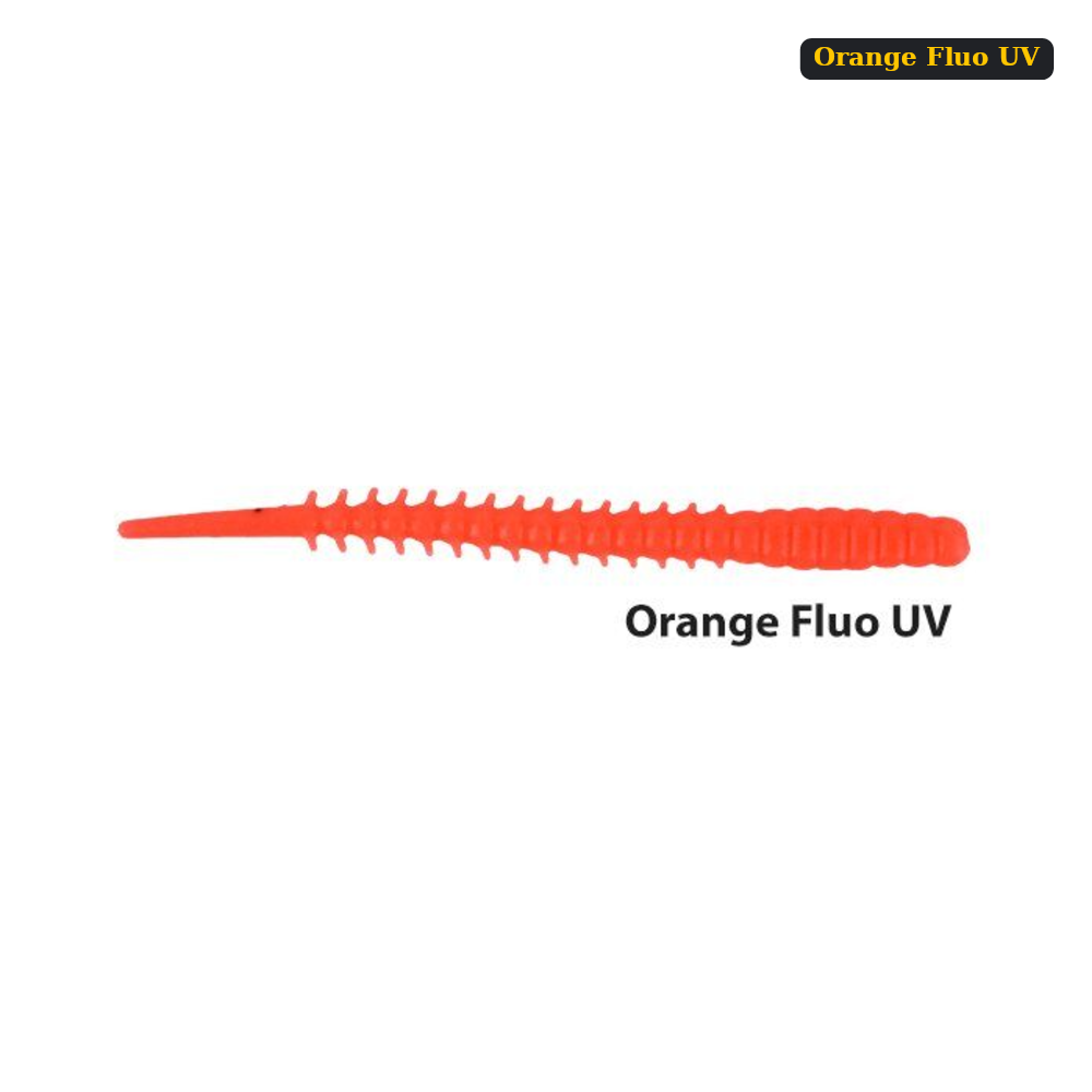 Fujin Bio Worm 6cm Floating Sıvılı Kokulu LRF Silikonu Orange Fluo UV