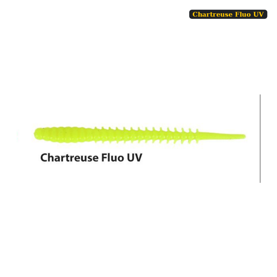 Fujin Bio Worm 6cm Floating Sıvılı Kokulu LRF Silikonu Chartreuse Fluo UV