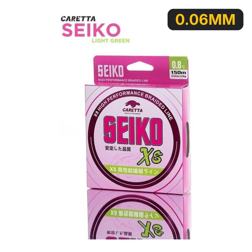 Caretta Seiko 8X 150mt Light Green İp Misina 0.06MM