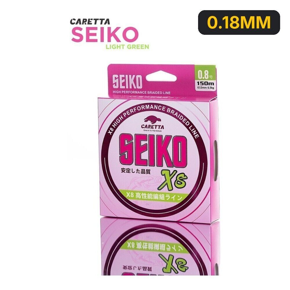 Caretta Seiko 8X 150mt Light Green İp Misina 0.18MM