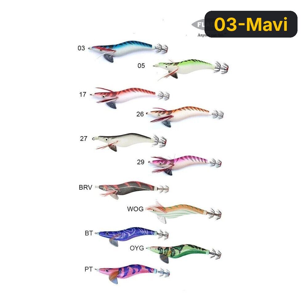 Fladen Kurşunlu Kalamar Zokasi 3.5G 03-Mavi