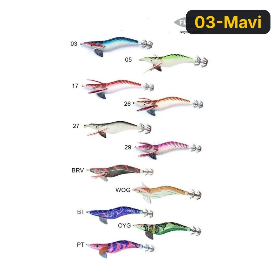 Fladen Kurşunlu Kalamar Zokasi 3.5G 03-Mavi