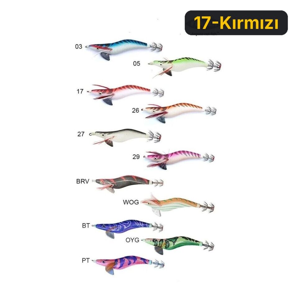 Fladen Kurşunlu Kalamar Zokasi 3.5G 17-Kırmızı