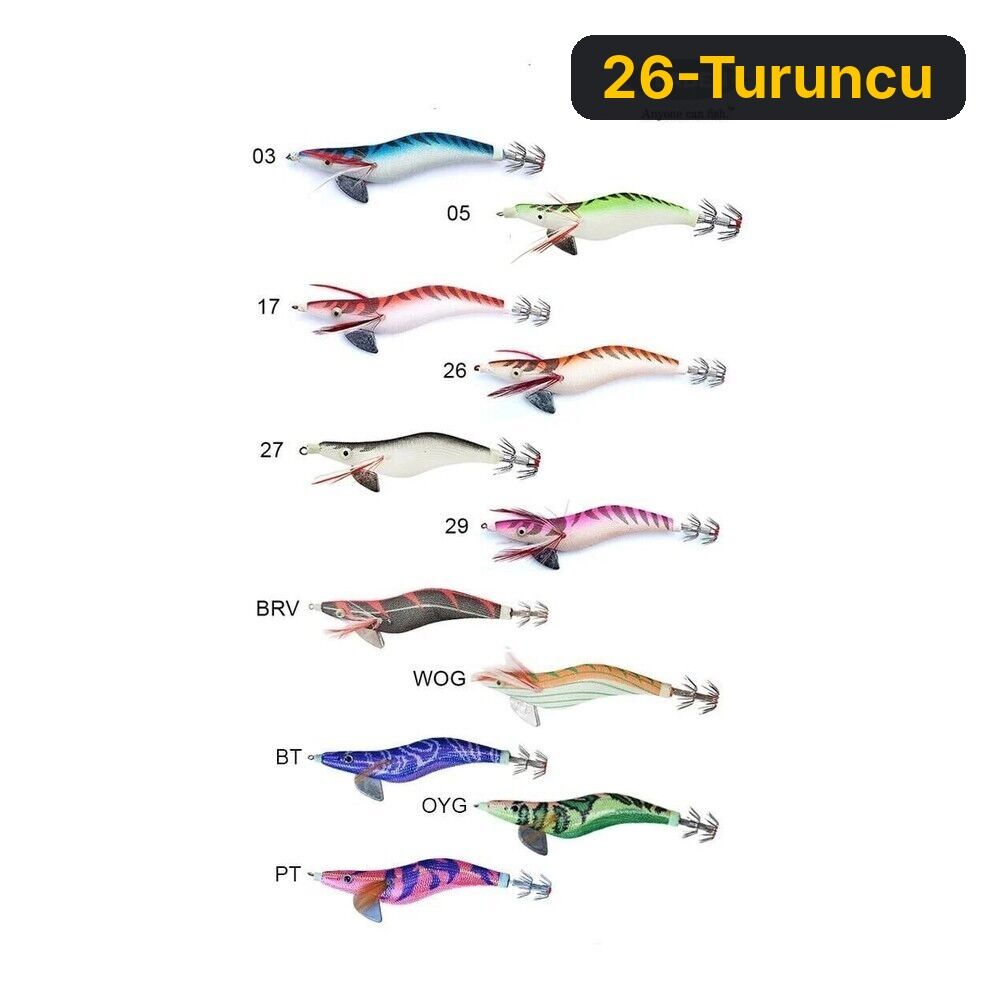 Fladen Kurşunlu Kalamar Zokasi 3.5G 26-Turuncu
