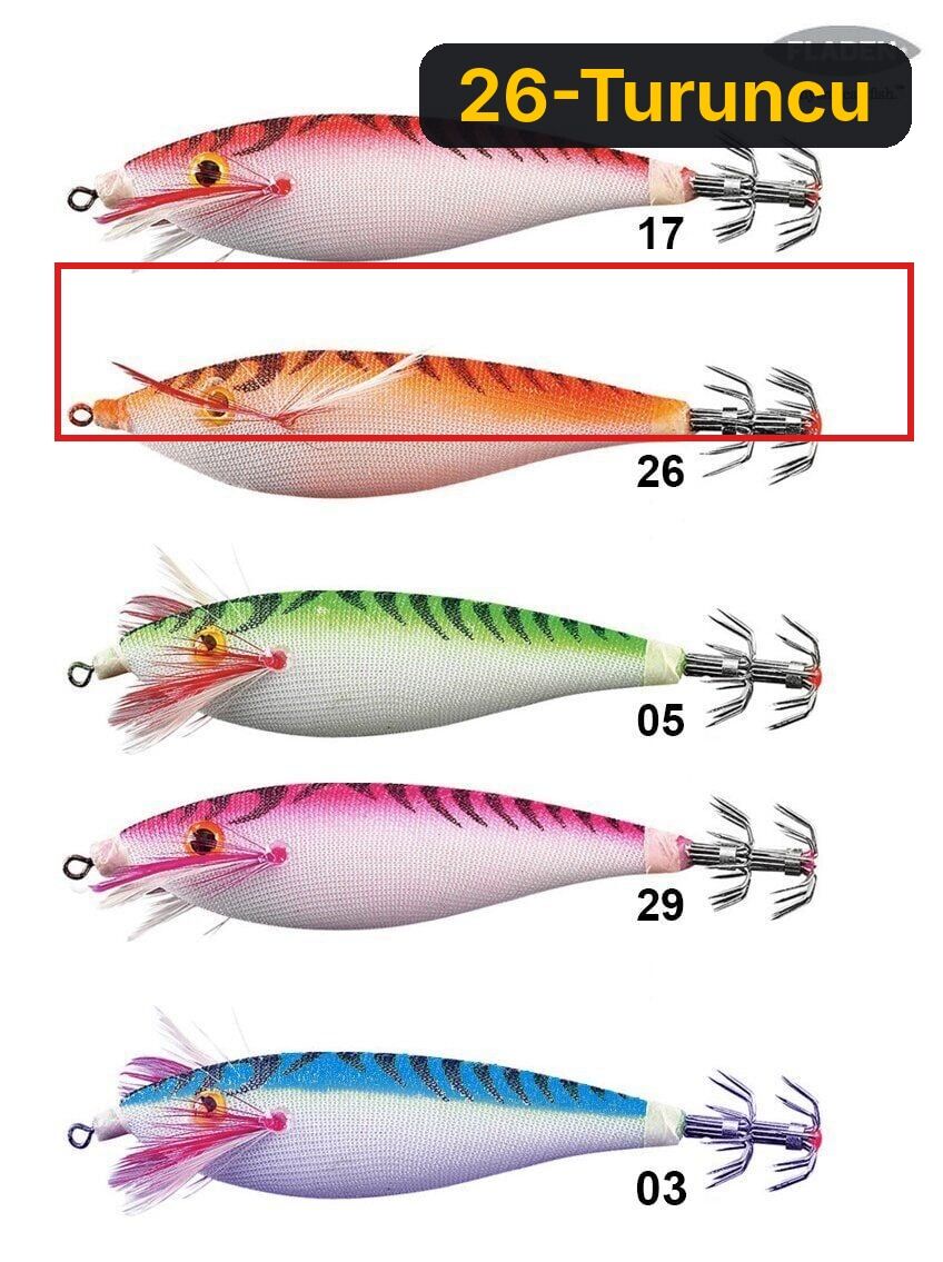 Fladen Kalamar Zokası 7 CM 26-Turuncu