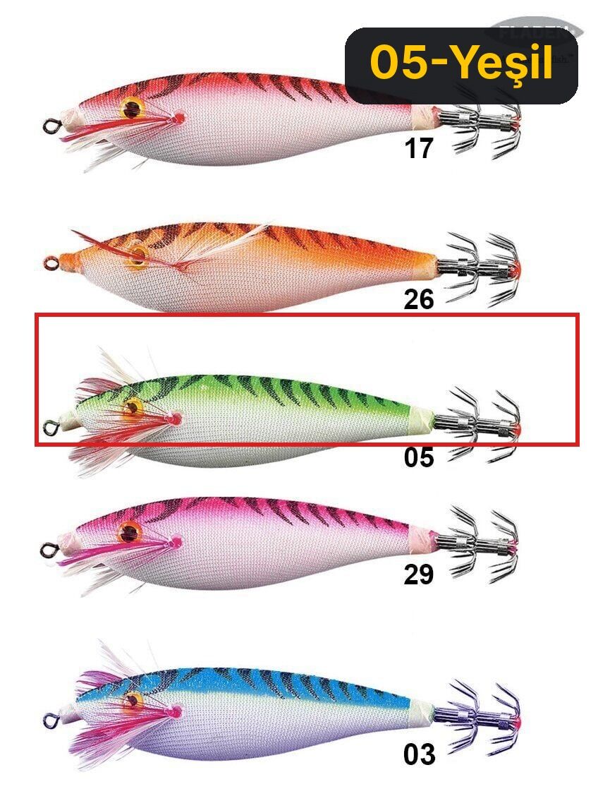 Fladen Kalamar Zokası 7 CM 05-Yeşil