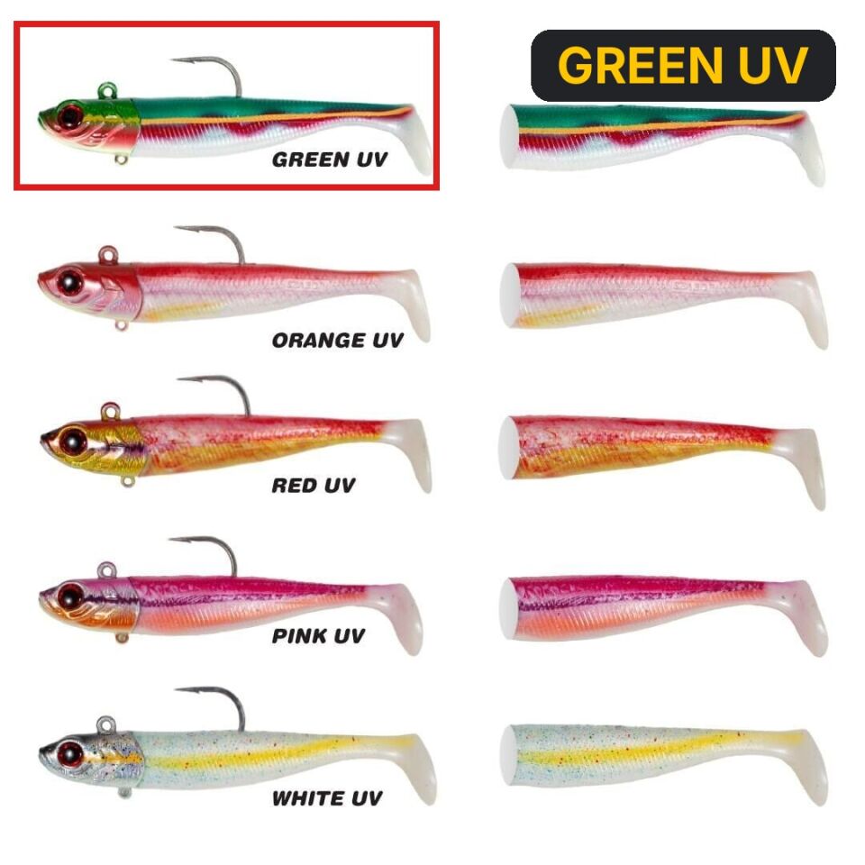 Seabor Deep Fake 150GR 2+1 Silikon Yem GREEN UV