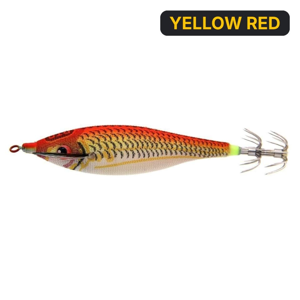 DTD Trlja Squıd Jig 2.5 7Cm 10Gr Glow Kalamar Zokası YELLOW RED