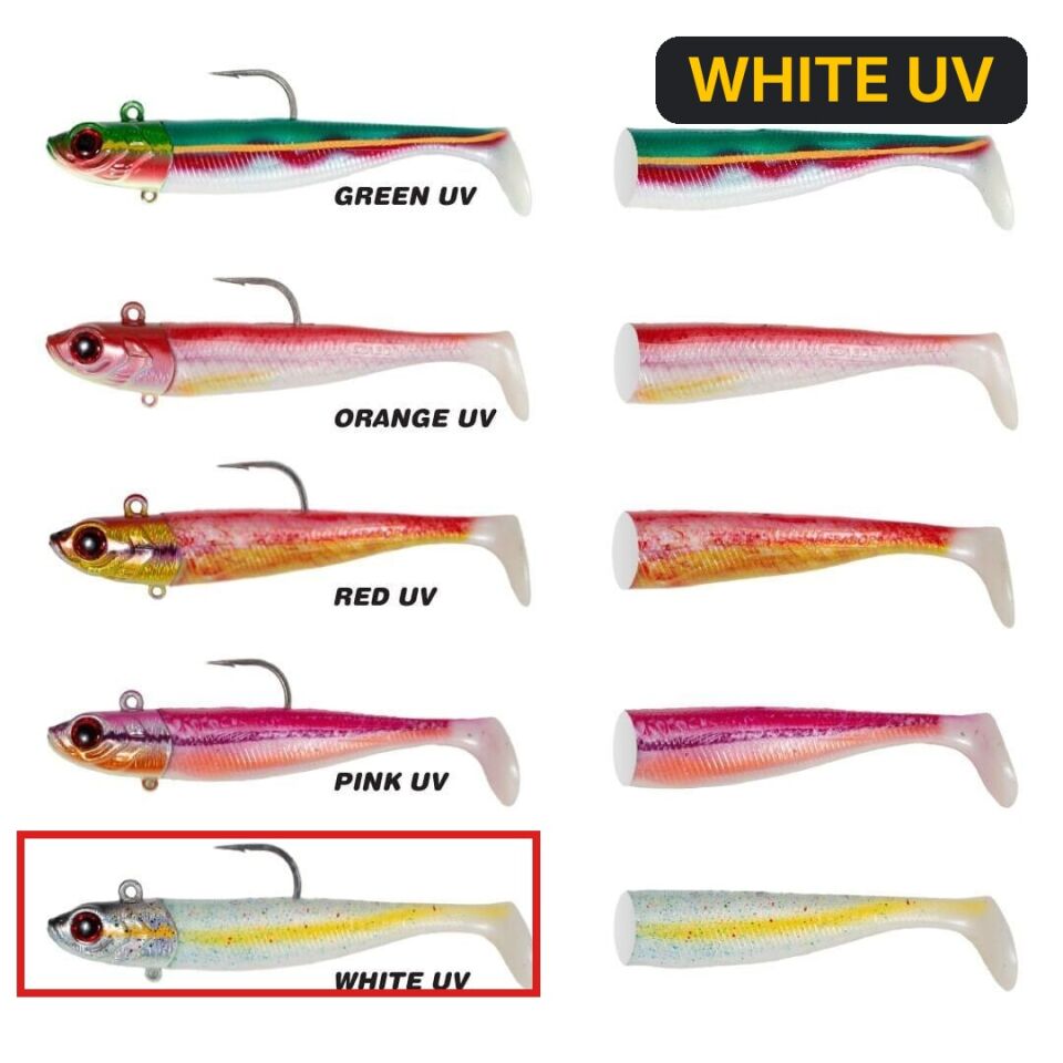 Seabor Deep Fake 150GR 2+1 Silikon Yem WHITE UV