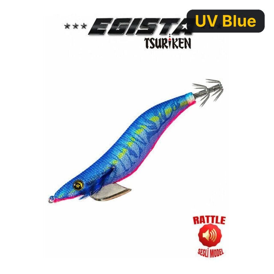 Egista Rattle 3.0 - 16g Kalamar Zokası UV BLUE