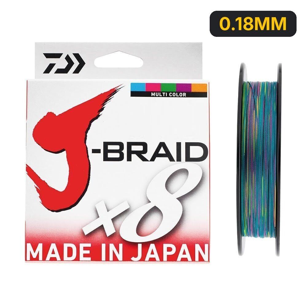 Daiwa JBraid 8B 300 M Multicolor İp Misina 0.18MM