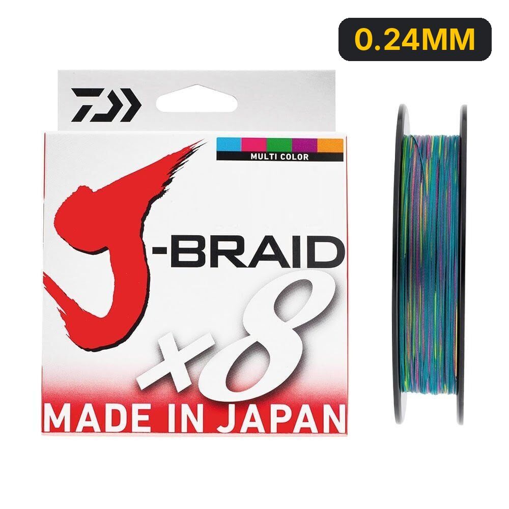 Daiwa JBraid 8B 300 M Multicolor İp Misina 0.24MM