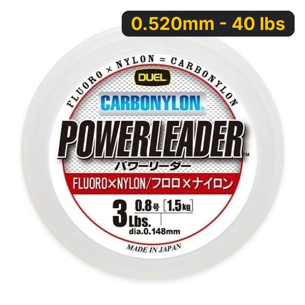 Duel Powerleader Carbonylon 50mt Misina 0.520mm - 40 lbs